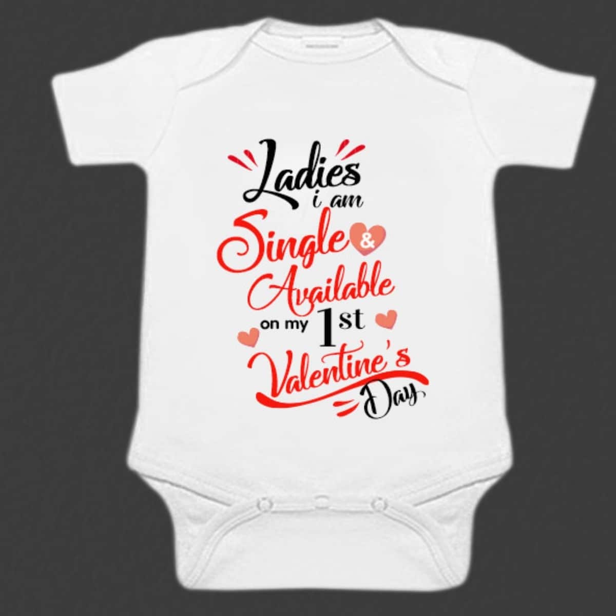 First Valentineβs Day romper for baby girls and boys, cute festival wear, gift idea