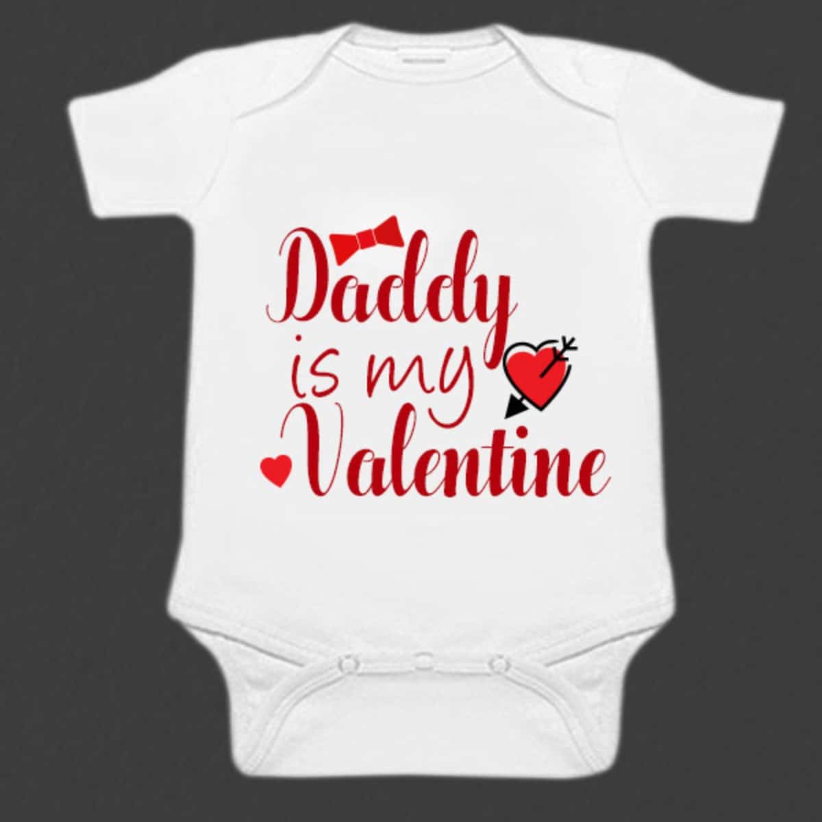 Personalized Valentineβs Day romper for babies, cute gifting outfit