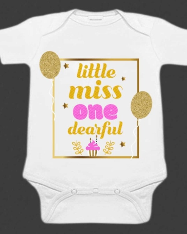 First birthday onesie for baby cute celebration wear outfit