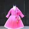 Girl’s scuba lycra birthday party gown, stylish festive outfit