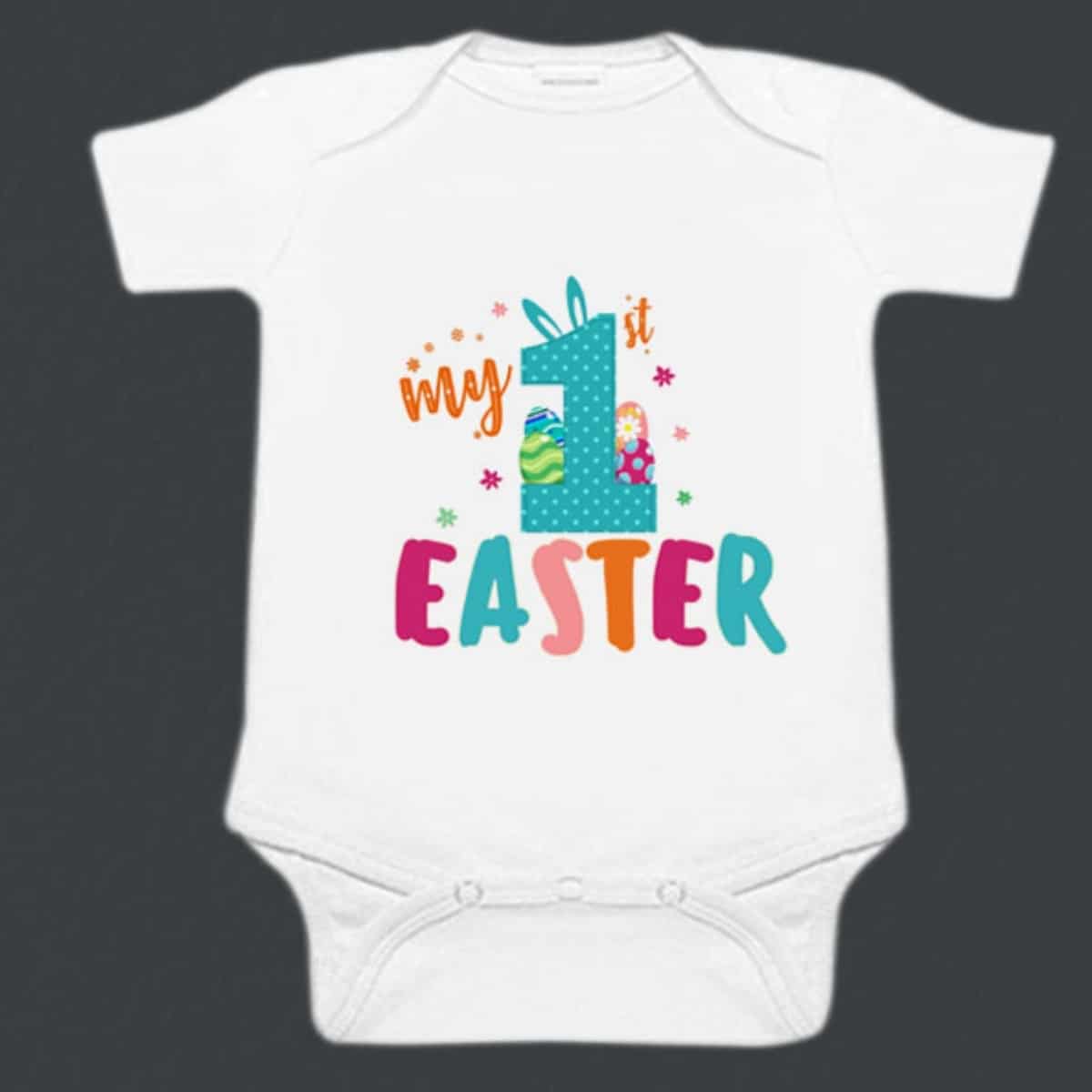 My first Easter newborn romper, cute special occasion wear