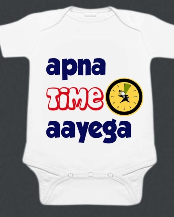 Apna time aayega romper for baby cute daily wear comfortable outfit