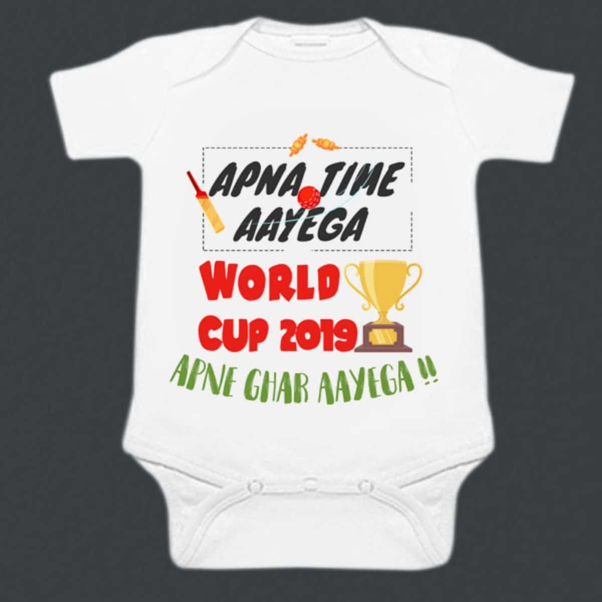 Cricket theme romper for baby comfortable daily wear cute outfit