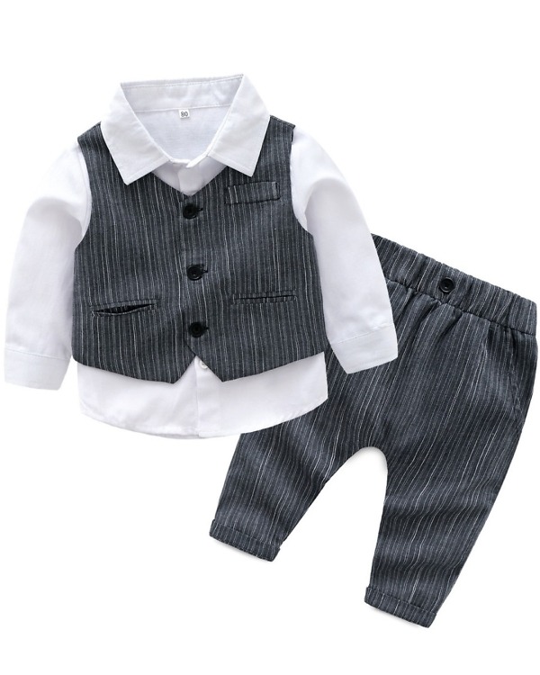 Boys formal wear waistcoat pant and shirt, stylish and cute for weddings or festive occasions
