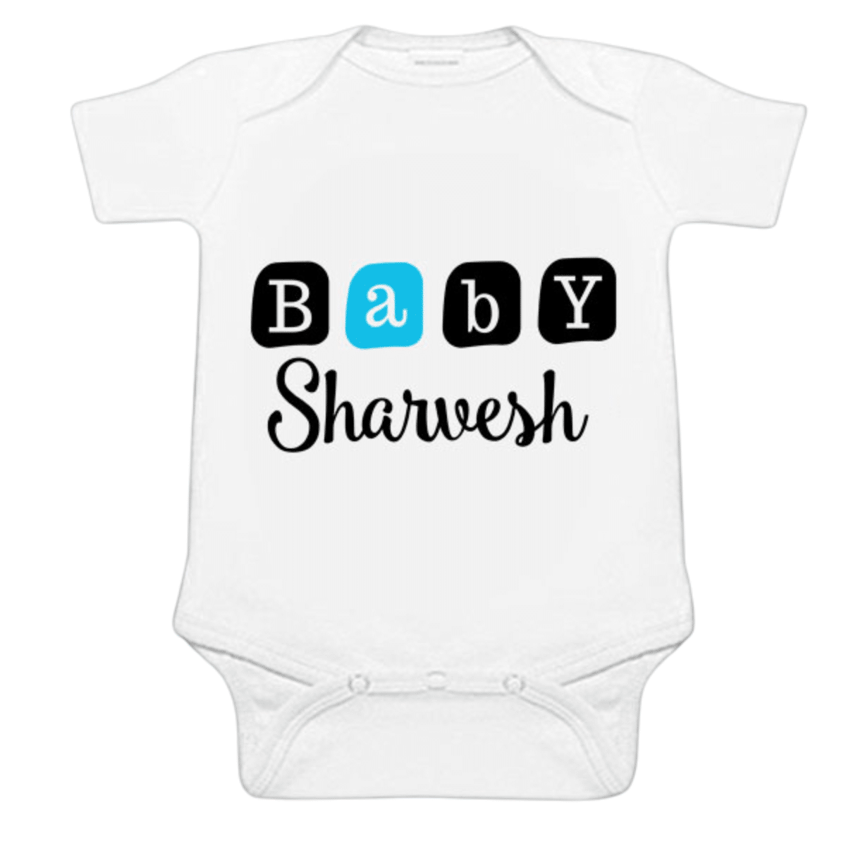 Custom baby romper bodysuit, soft and comfortable outfit for daily wear and photoshoot