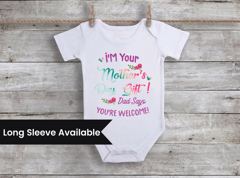 Baby girl onesie for first Mother’s Day, adorable & memorable