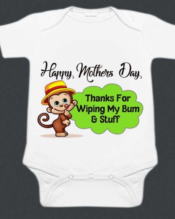 Happy first Mother’s Day outfit, baby girl cute gifting set