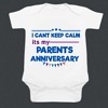 Parents anniversary bodysuit for baby cute celebration wear outfit