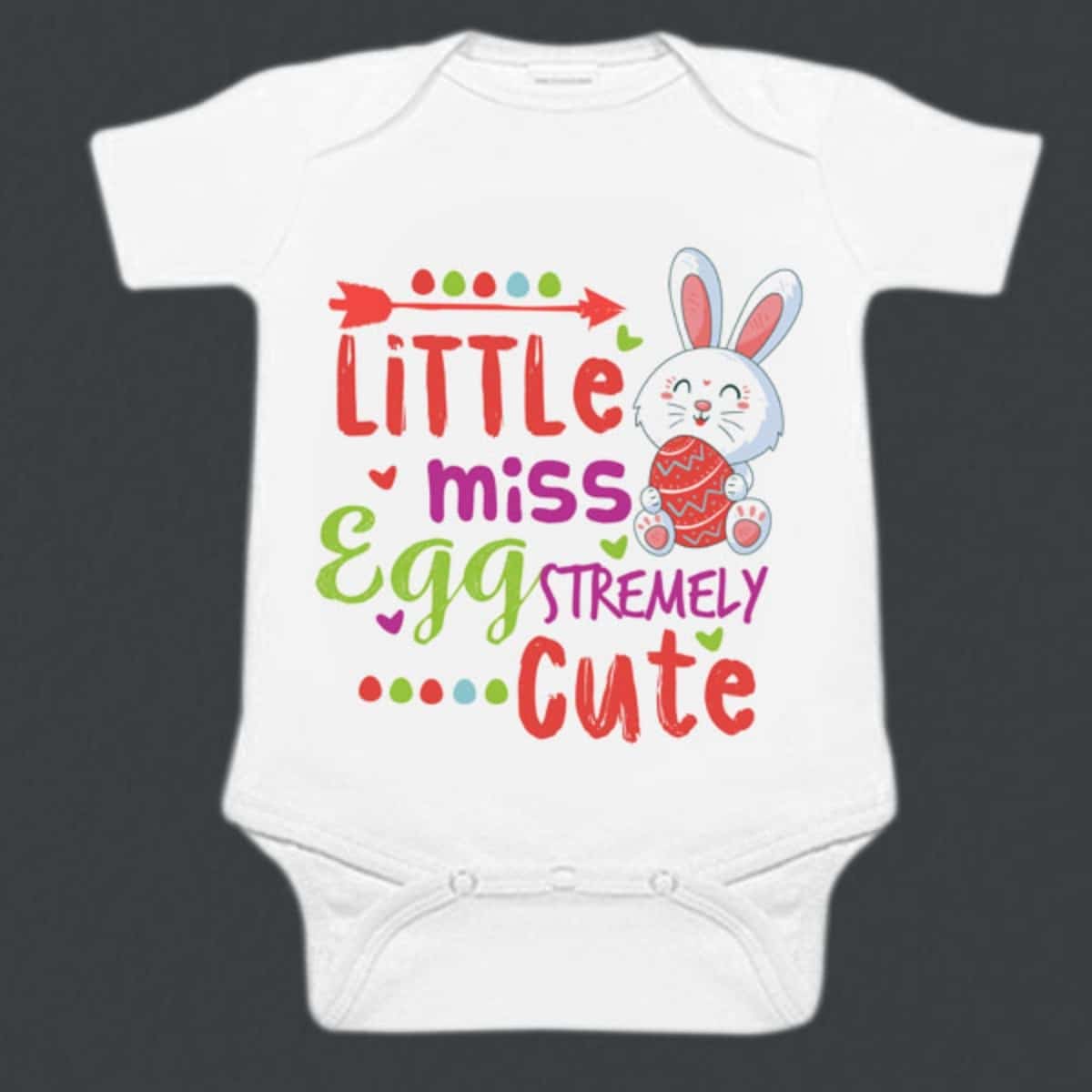 Easter printed onesie for baby boy girl cute festive celebration wear