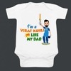 Personalized cricket onesie for baby theme outfit