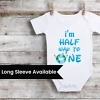Half birthday onesie for baby cute celebration wear comfortable outfit