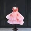 Mauve net dress with stonework, baby girl birthday party outfit, elegant