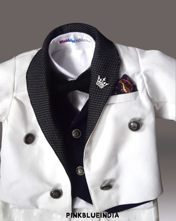 Formal tailcoat suit for boys, premium outfit for weddings and celebrations