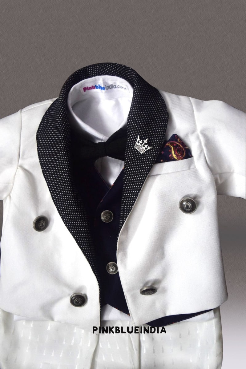Formal tailcoat suit for boys, premium outfit for weddings and celebrations