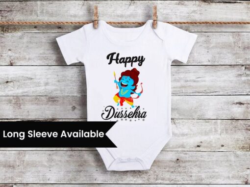 Baby Dussehra onesie festive outfit for newborn