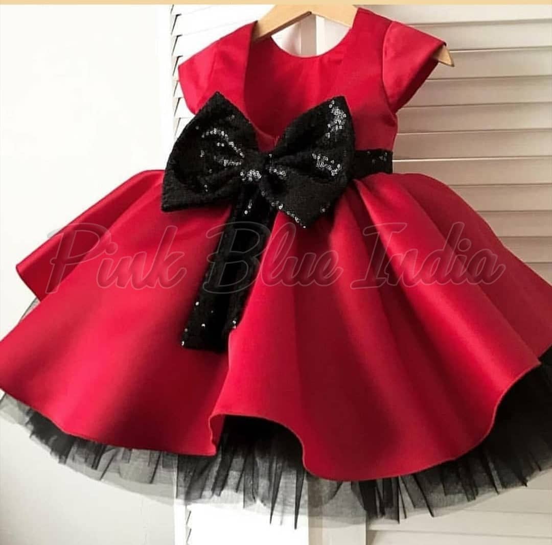 Minnie Mouse theme dress for baby girl, cute party outfit
