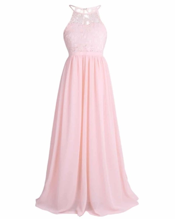 Pink maxi birthday gown, girls party outfit, stylish and festive