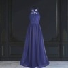 Blue long floor-length gown, girls party outfit, stylish birthday wear