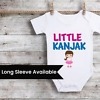 Little Kanjak onesie for babies, cute and playful for gifting or festive occasions