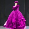 Princess cascade gown, baby girl birthday party dress, stylish and elegant