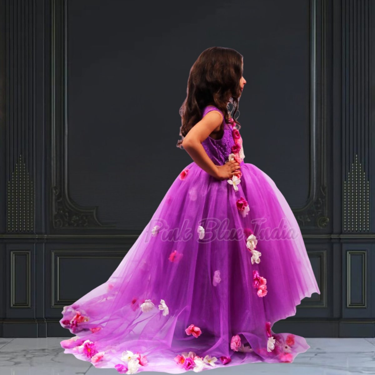 Elegant birthday dress for baby girl ideal for party wear photoshoot and festive occasions