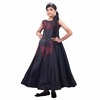 Black party wear gown for baby girls, stylish celebration outfit