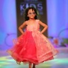 Pink organza gown, baby girl birthday party dress, stylish and festive