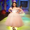 Beautiful peach gown for kids perfect for flower girl look wedding ceremony and party wear