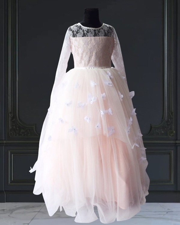Tulle ball gown for baby girl, stylish party outfit