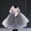 Baby girl bell sleeves party gown, toddler, birthday or festive, elegant and cute