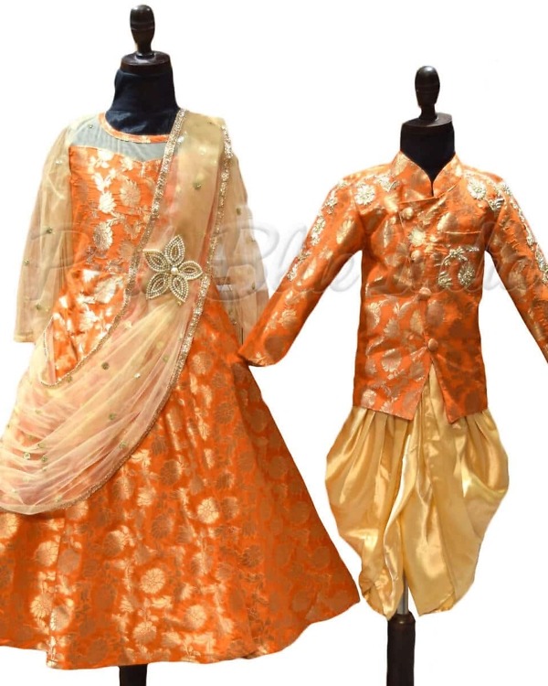 Brother sister matching outfits for kids stylish festive celebration wear