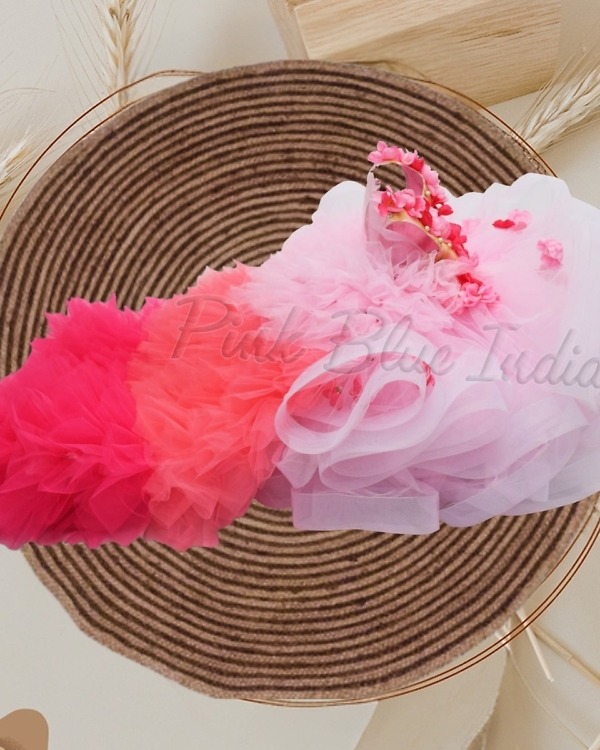 Long tail gown for girls stylish birthday party wear elegant outfit