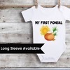 Personalized baby first Pongal onesie, infant, festive or birthday, cute gift