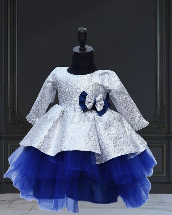 Designer party wear frock for baby girl stylish birthday celebration outfit