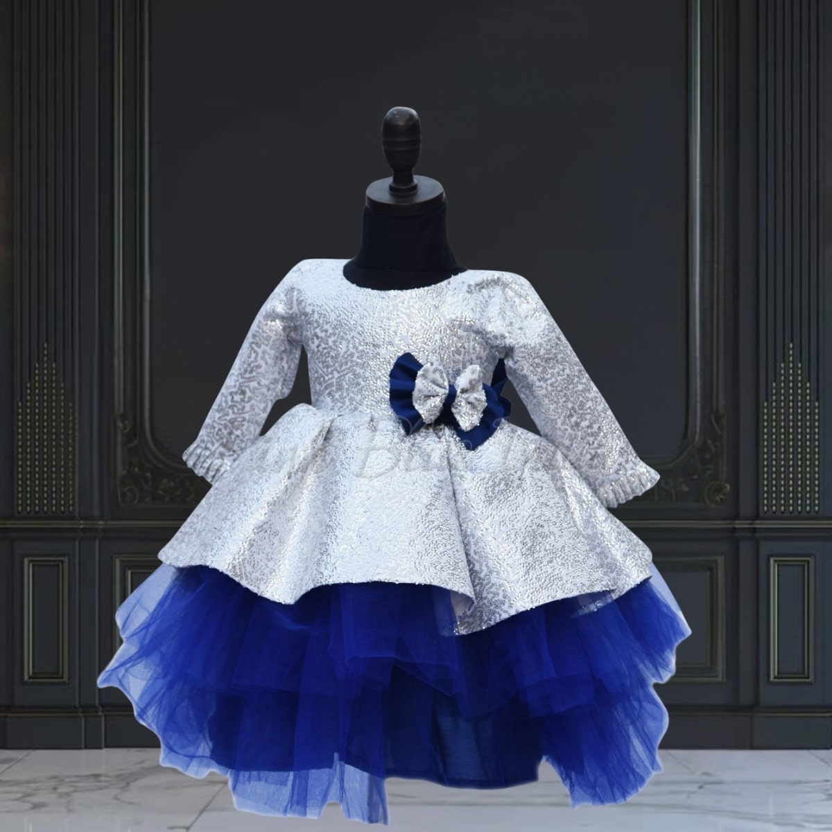 Designer party wear frock for baby girl stylish birthday celebration outfit