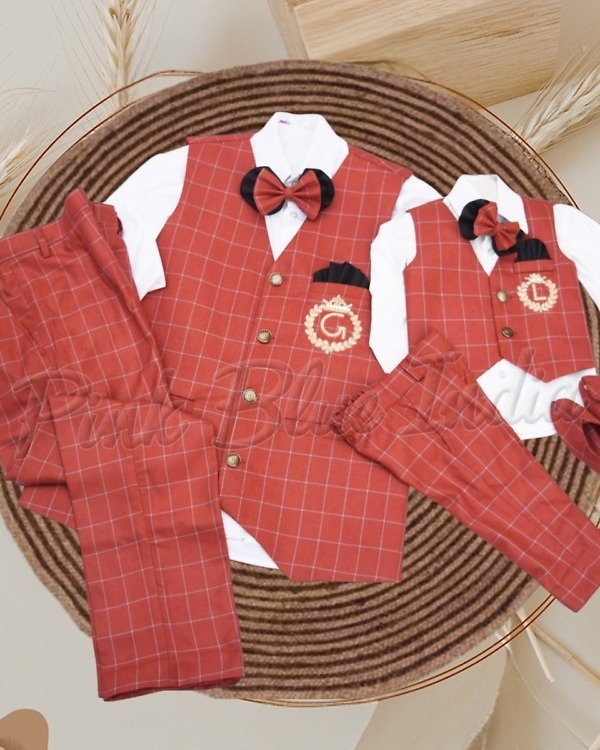 Father son matching outfits for family stylish festive celebration wear