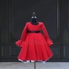 Red Minnie Mouse dress for baby girl cute themed birthday party wear outfit