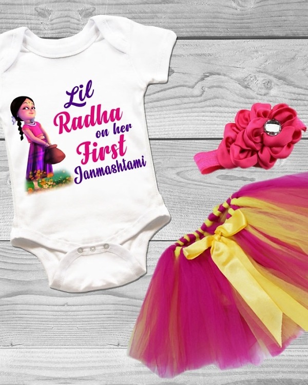 Radha outfit baby girl, toddler, festival or party, traditional and cute
