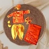Orange jamna set for newborn baby boy comfortable traditional daily wear outfit