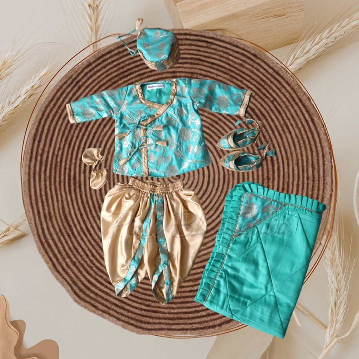 Personalized jamna set for newborn baby boy comfortable traditional daily wear gift outfit