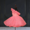 Pink birthday gown for baby girl, cute and stylish dress for birthday celebration