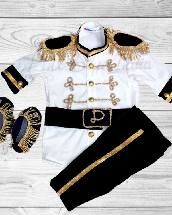 Royal black prince outfit for boys, stylish birthday costume