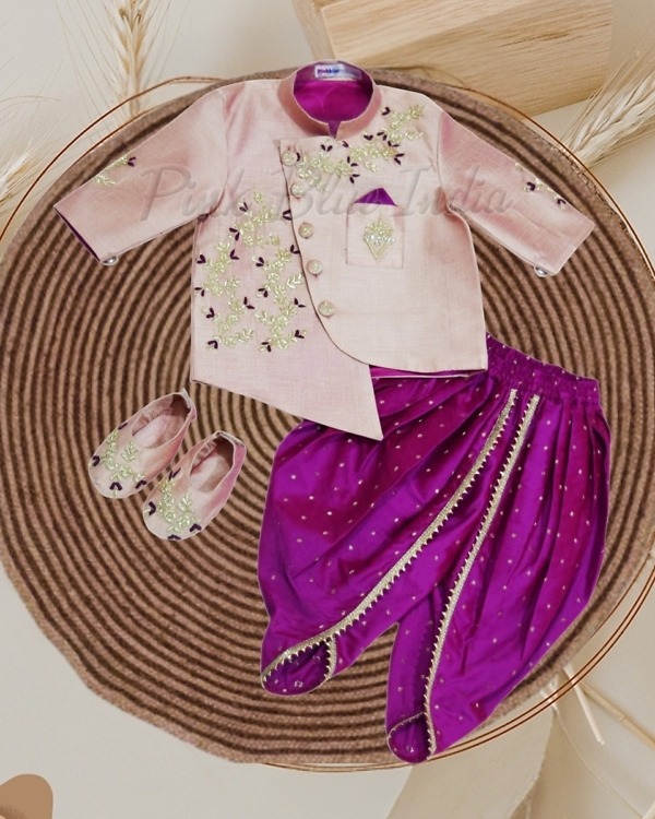 Sherwani dhoti set for baby boy traditional wedding festive wear outfit