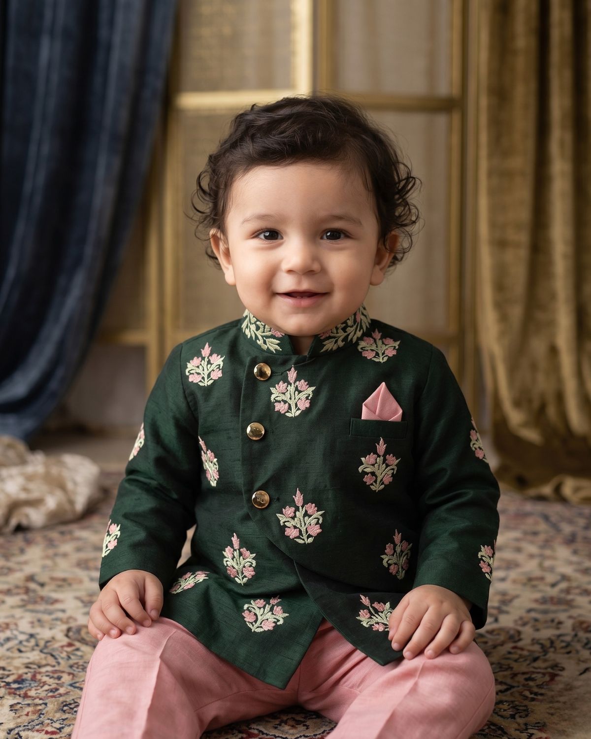Indo Western Dress: Buy Latest Designer Kids Bandhgala Suit