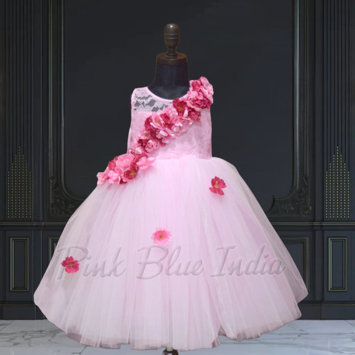 Girls party dress with big bow full outfit premium party wear