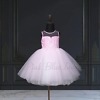 Pink net gown for girls stylish birthday party wear cute outfit