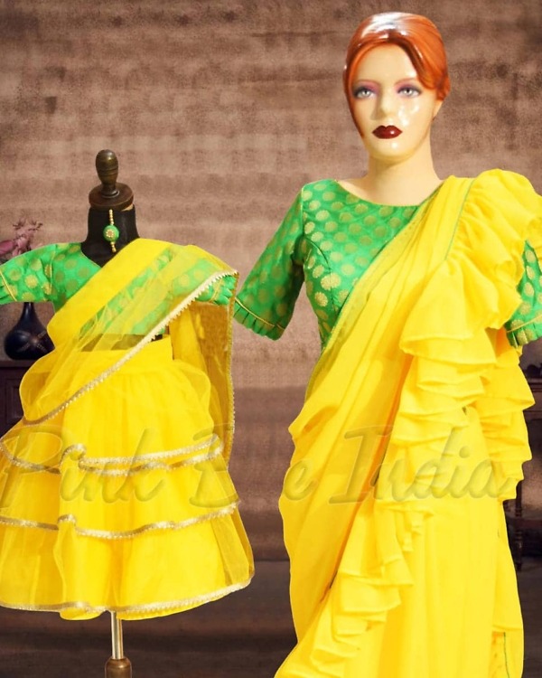 Mother daughter lehenga combo ethnic festive wedding wear stylish outfit