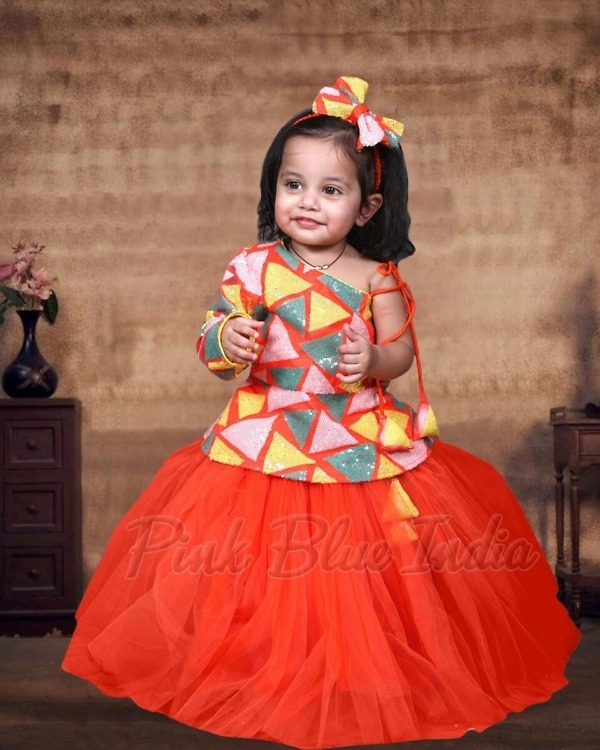 Ready made lehenga for baby girl stylish wedding festive wear outfit