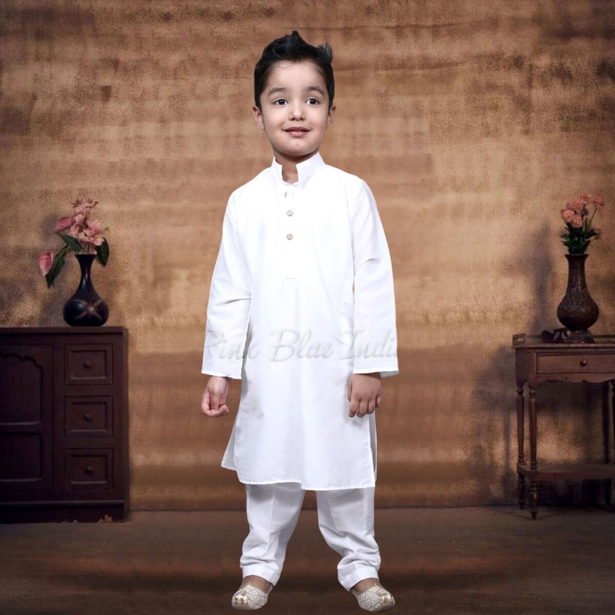 Cotton kurta pyjama for baby boy, comfortable ethnic wear for festivals and daily use