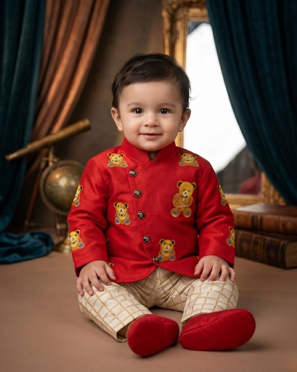 Buy Online Teddy Bear Boy Birthday Party Theme Outfit India